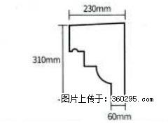 产品分解图型 - 檐口线，型号：SX311-YK-3，规格：230x310mm(3) - 钦州三象EPS建材 qinzhou.sx311.cc